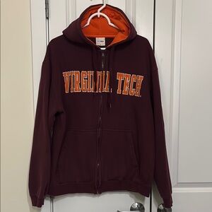 Men’s Virginia Tech Maroon Zip-Up Hoodie